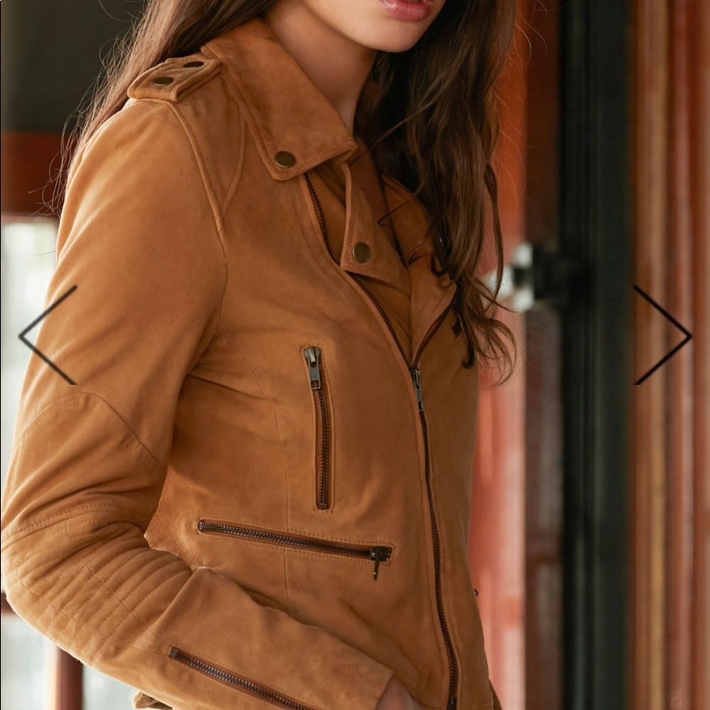 Suede Jacket Camel - Picture 2 of 4